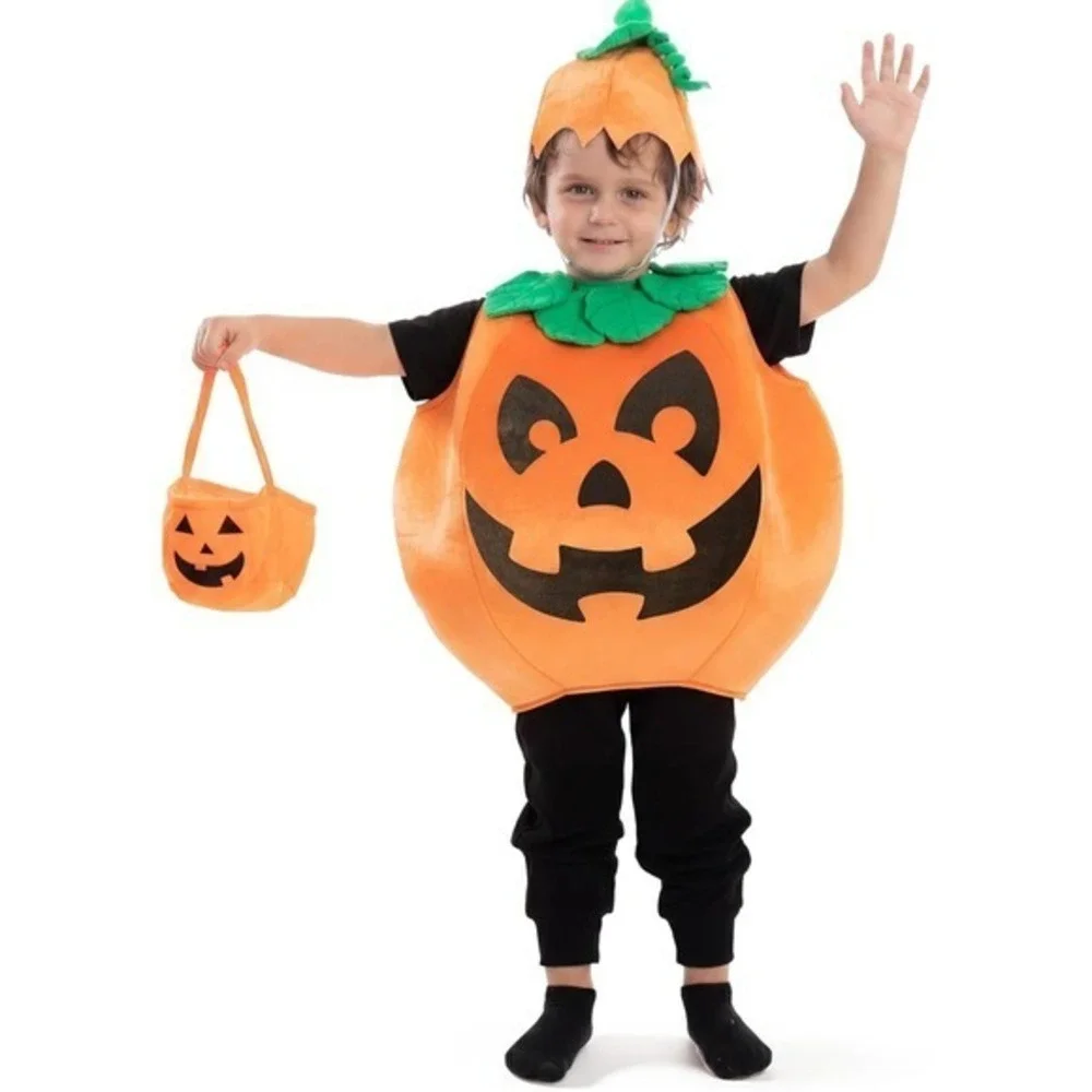 Spooktacular Creations Toddler Pumpkin Costume 3T Jack-O-Lantern Hat Set